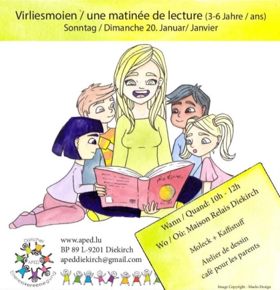 Virliesmoien fir d’Kanner aus dem Cycle 1